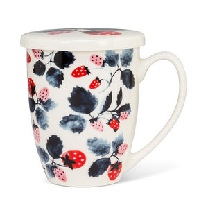 Strawberries Mug & Strainer